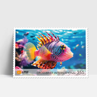 Großbrief 10-er Bogen Unterwasserwelt internationale Briefmarke