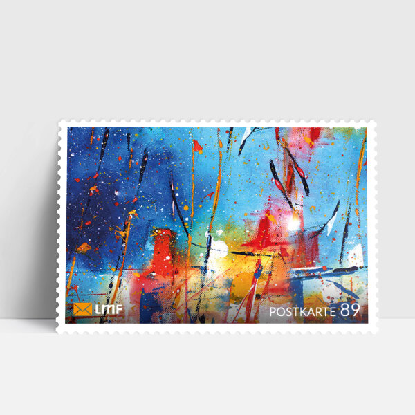 Postkarte 10-er Bogen Kunst