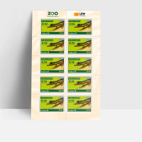 Postkarte 10-er Bogen Zoo Augsburg